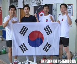 Корейские гиревики на тренировочном сборе в Рыбинске 2014